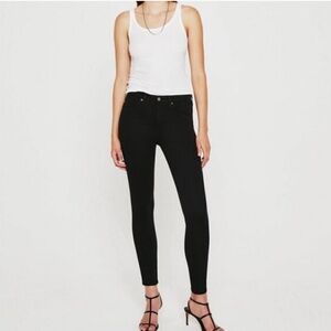 AG X Anthropologie The High Rise Abbey Skinny Ankle Jeans